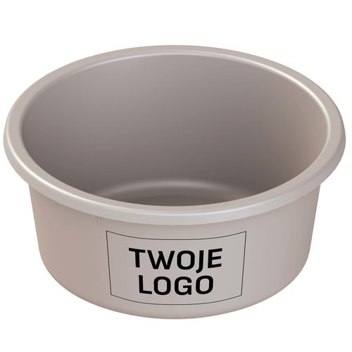 Feeding Bowl 2 L grey  logo - Harvesso