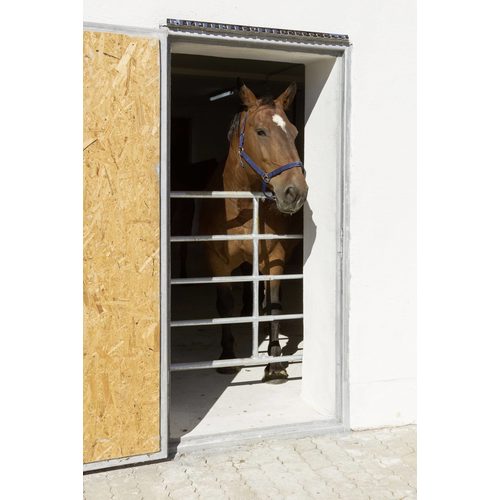 Fence gate 1-1,7 m, adjustable height: 110 cm, galvanized - Harvesso