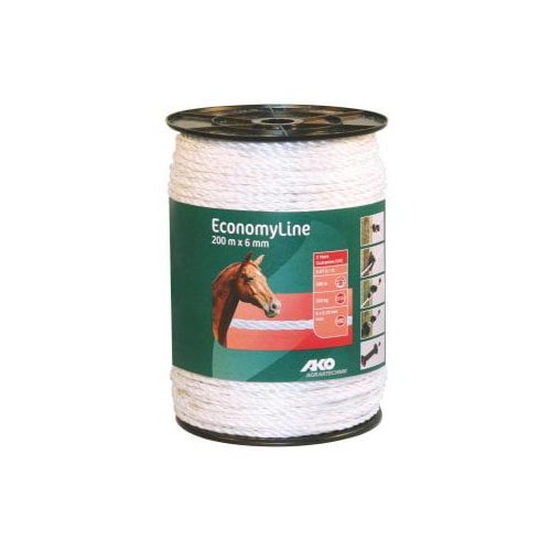 Fence rope EconomyLine 200 m white, Ø 6 mm, 6 x 0,20 mm - Harvesso