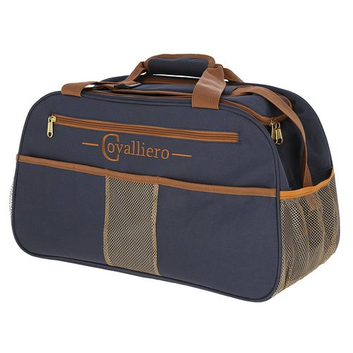 Grooming Bag Milano navy/camel - Harvesso