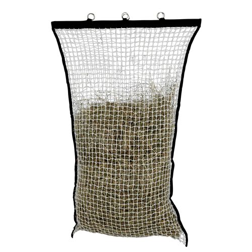 Hay Net with Filling Aid white, 100 x 150 cm, 3x3 cm - Harvesso
