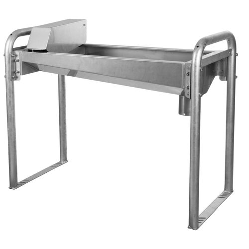 Heatable Rapid Drain Tray st. steel 100 cm, w. fl. stand - Harvesso