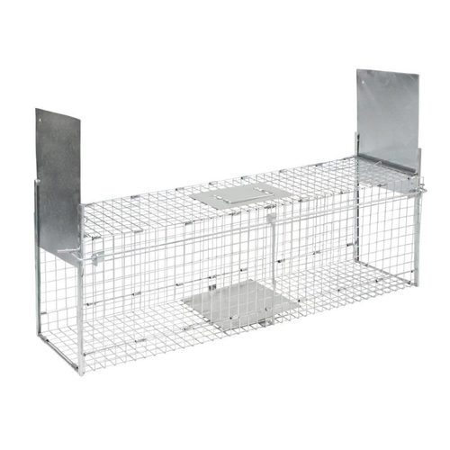 Live animal trap for martens, cats, rabbits (100x26x32 cm) - Harvesso