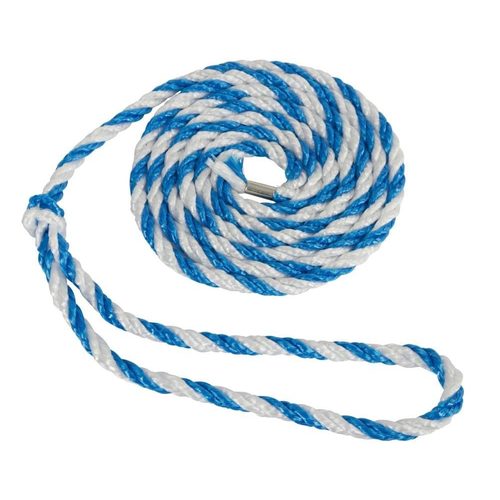 Livestock transport rope,large end loop,320cm,blue/white,5pcs - Harvesso