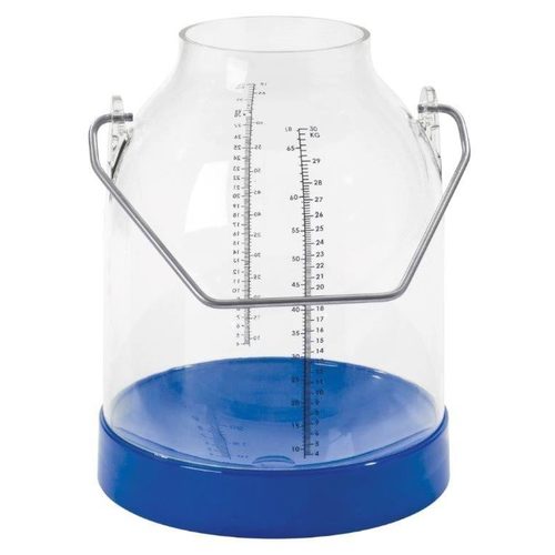 Milking pail 30L blue w scale bracket heigt 117mm (short) - Harvesso