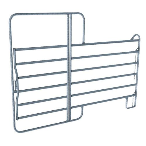 Panel fence elem. 2.4 m w.gate  (incl. chain lock) - Harvesso