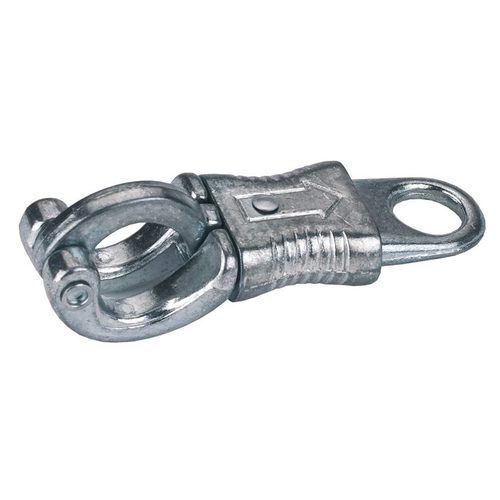 Panic hook for tie ropes, 14mm eye, galvanized - Harvesso