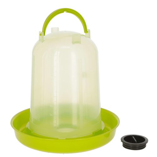 Cücə və toyuqlar üçün plastik suvarıcı 10 l, tıxaclarla - Harvesso