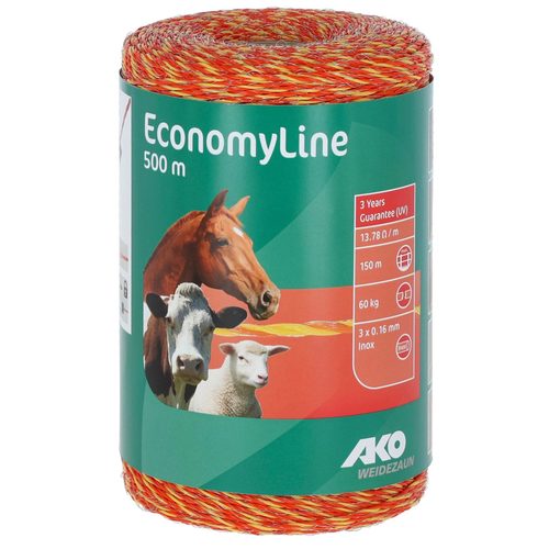 Polimer məftil EconomyLine, 500 m, sarı/narıncı, 3 x 0,16 mm - Harvesso