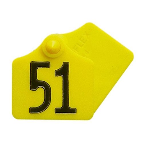 Primaflex "1" ear tag blank, yellow - Harvesso