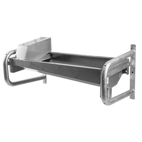 Rapid Drain Tray, Stain. Steel 190 cm with Wall Panel - Harvesso