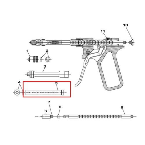 Replacement barrel for  Henke-Ject TBC 1,8 ml 2377 - Harvesso