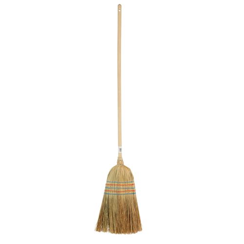 Rice Straw Broom 5-Seam with Painted Handle, 135cm - Harvesso