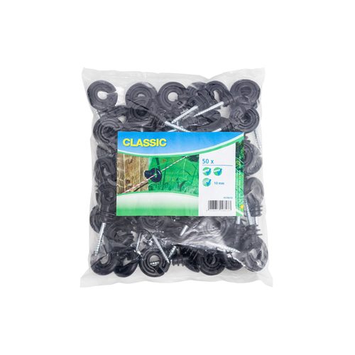 Ring insulator Compact, black, short support, 50 pcs in package - Harvesso