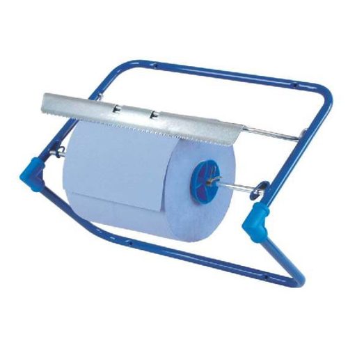 Roll holder for wall mounting, blue, for cleansing roll - Harvesso