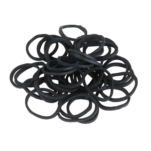 Rubber bands, black, 800 pcs/dispenser - Harvesso
