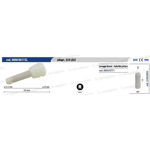 Silicone teat cup liner Spaggiar, Lely , 13 mm Ø 4 szt - Harvesso