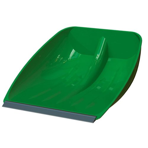 Snow- and grain shovel, plastic, with abutment edge - Harvesso
