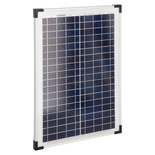 Solar module 30W incl. bracket with crocodile clips, AKO - Harvesso