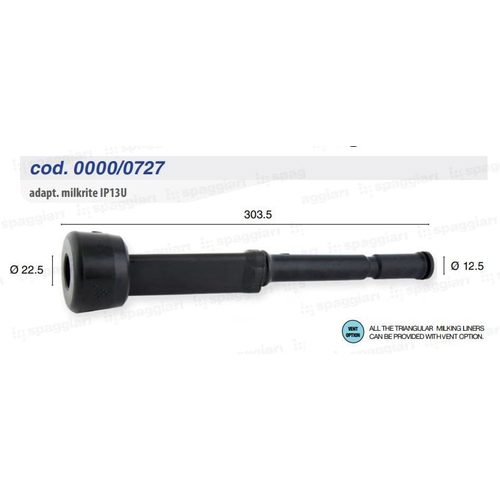 Spaggiari type Milkrite IP13U rubber teat, triangular, Harmony type collector, 4 pcs. - Harvesso