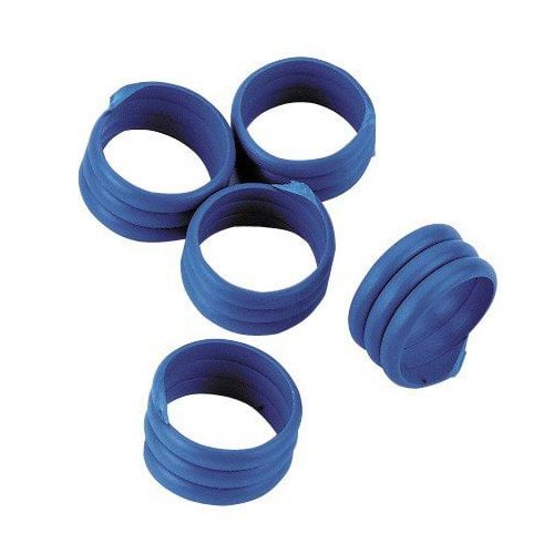 Spiral leg bands, Ø 16 mm, blue, 20 pcs/pack - Harvesso