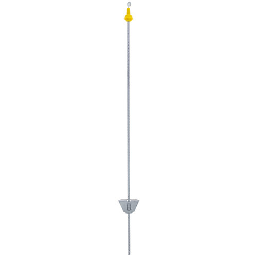 Metal halqalı yaylı polad dirək Profi, gümüşü, 108 sm - Harvesso