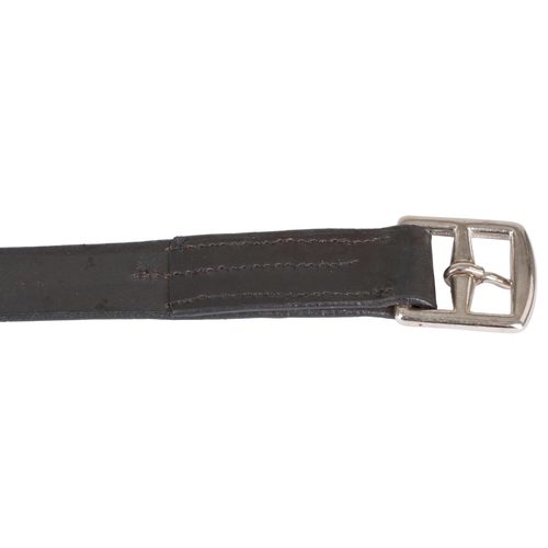 Üzəngi qayışı, dəri, qara, 145 sm x 27 mm, cüt halında - Harvesso
