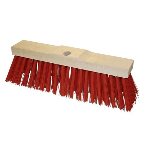 Street broom 35 cm, red - Harvesso