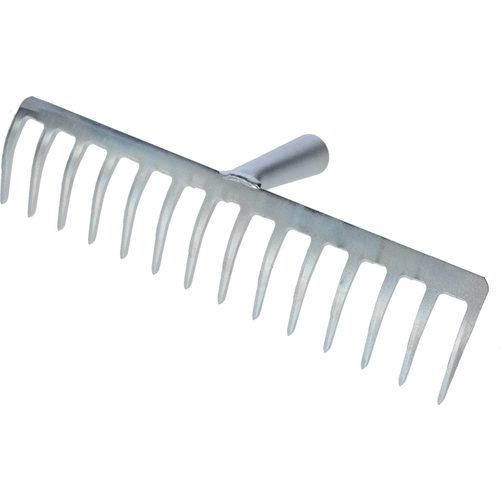 Street rake 14 tines sandblasted & galv. - Harvesso