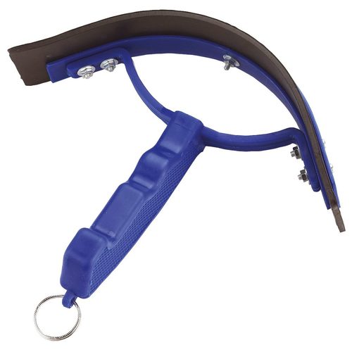 Sweat scraper blue with rubber edging - Harvesso