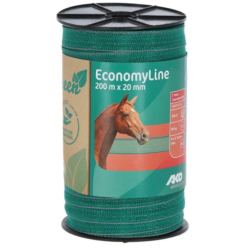 Lent EconomyLine, 200m, 20 mm, yaşıl/boz, 4x0,16 mm, paslanmayan polad məftil, təkrar emal edilmiş - Harvesso
