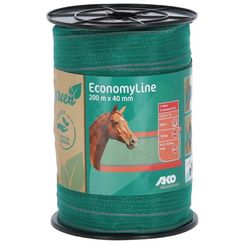 Lent EconomyLine, 200m, 40 mm, yaşıl/boz, 8x0,16 mm, paslanmayan polad məftil, təkrar emal edilmiş - Harvesso