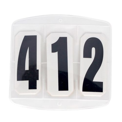 Tournament numbers, 3-digit, velcro fastener, in pairs - Harvesso