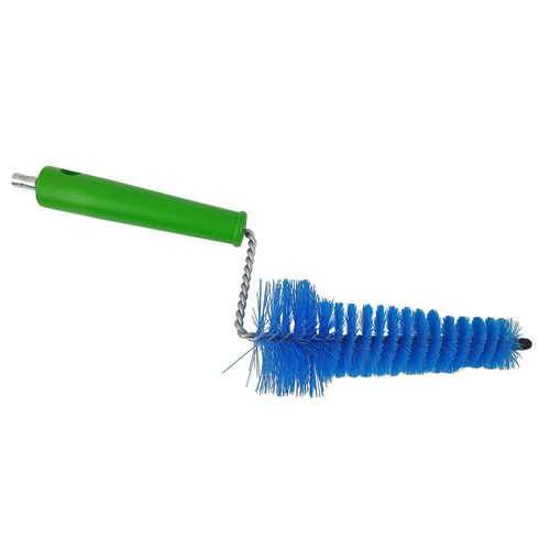 Two-stage teat cup liner brush, green/blue, 32 cm - Harvesso