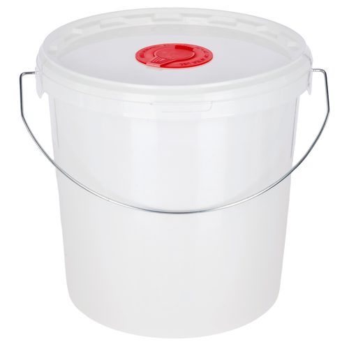 Qapaqlı yelin salfeti vedrəsi, ağ, 10 L, Kerbl - Harvesso