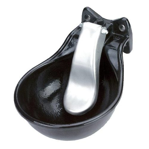 Water Bowl 221500 w. Stlss Teel Tongue, blk - Harvesso