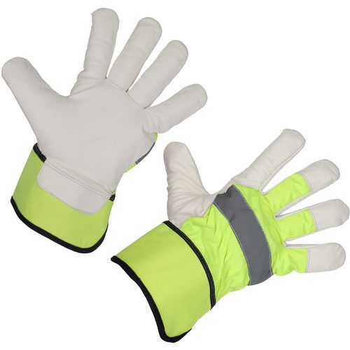Keçi dərisi qış əlcəyi, neon, ölçü 10/XL - Harvesso