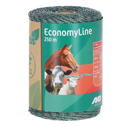 Wire EconomyLine, 250m, green/ grey 3x0.2mm Stlss Stl, Recyc. - Harvesso