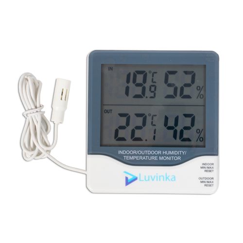 LUVINKA CH-927 daxili və xarici mühit temperatur və nəmlik ölçən - Harvesso