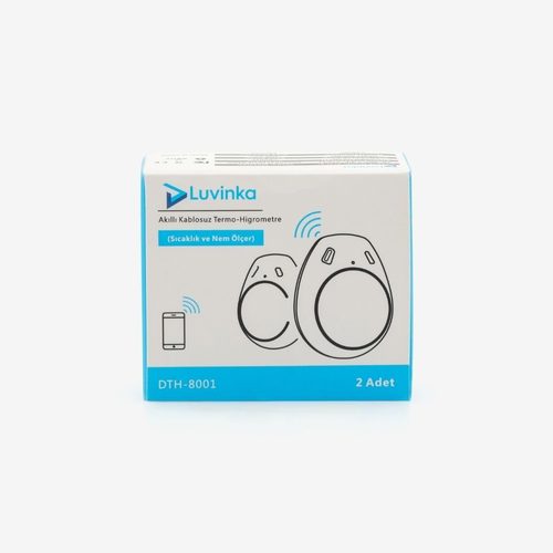 LUVINKA DTH-8001 temperature and humidity data logger, Bluetooth, pack of 2 - Harvesso