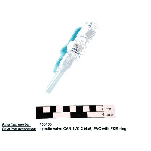 PRIVA injeksiya klapan CAN-1VC-2 (4×6) PVC ilə FKM halqa - Harvesso