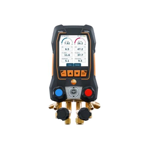 TESTO 558s digital manifold, 4-way valve block and intuitive touchscreen - Harvesso
