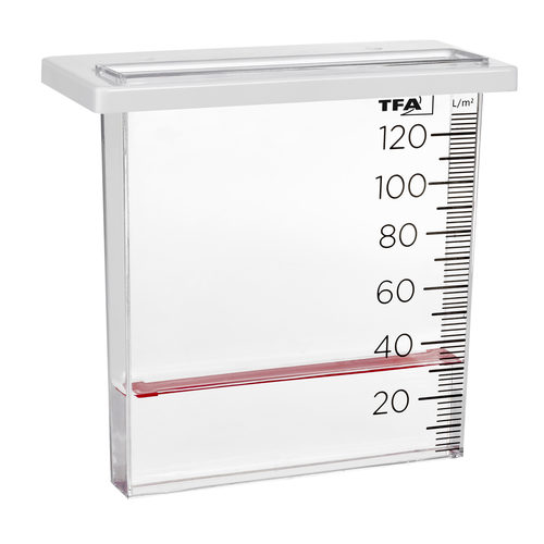 Analogue rain gauge TFA 47.1014, railing mounted - Harvesso