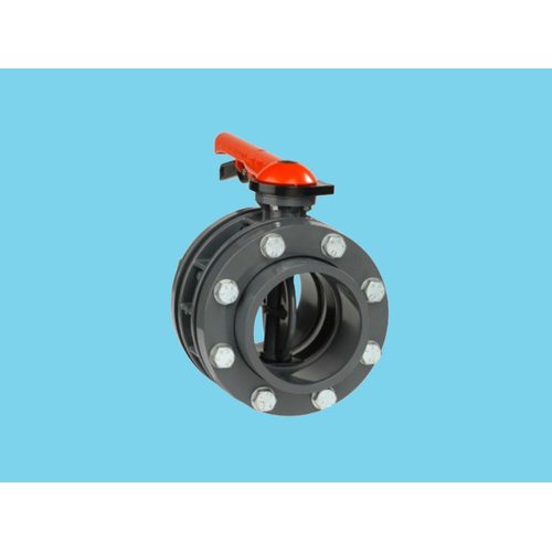 VAN DE LANDE kəpənək klapan əl ilə Ø110 mm VDL 10bar pvc - Harvesso