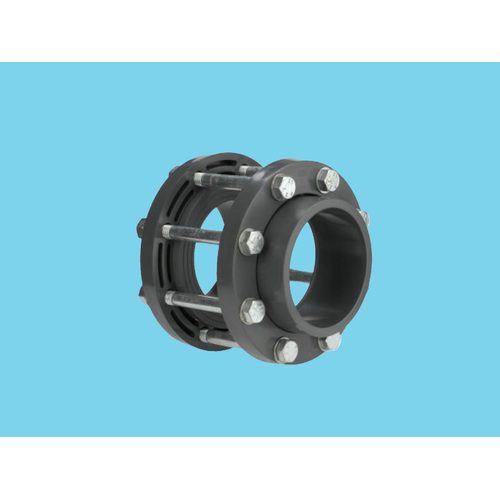 VAN DE LANDE Flange set Ø90 mm for butterfly valve PVC VDL - Harvesso
